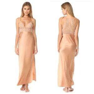 NWOT - Stella McCartney - Silk Ophelia Whistling Nude Lace Gown Dress - S